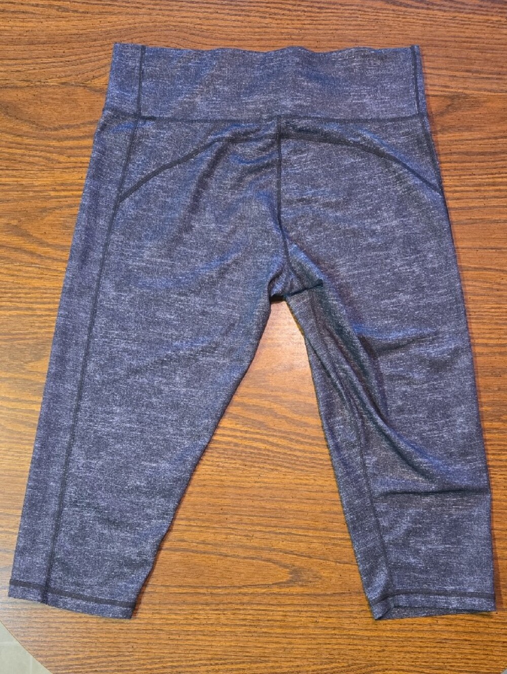 adidas Women's Heathered Black Capri Leggings - Picture 2 of 3